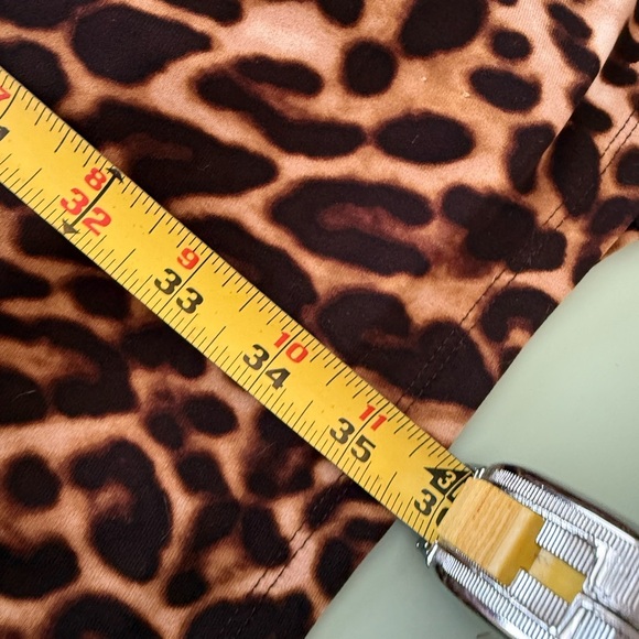 Lauren Ralph Lauren Leopard Print Sheath Dress with Side Ruching Womens Size 2 - Picture 11 of 11